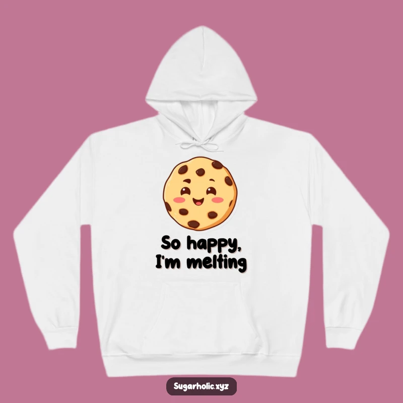 Funny Melting Cookie Hug Hoodie - Cozy Warm Comfort Wear