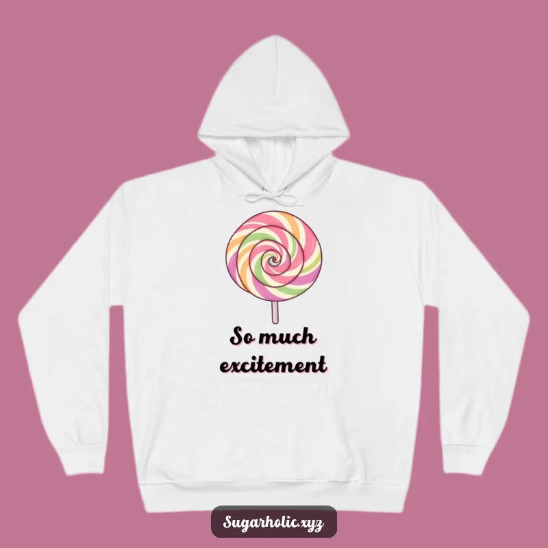 Funny Spinning Lollipop Hoodie - Cozy & Exciting Swirl Apparel!