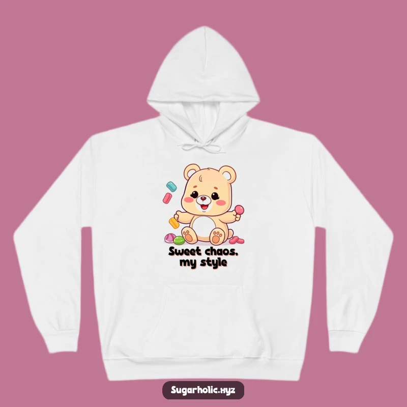 Funny Gummy Bear Juggling Candies Hoodie - Cozy Up with Some Laughs!