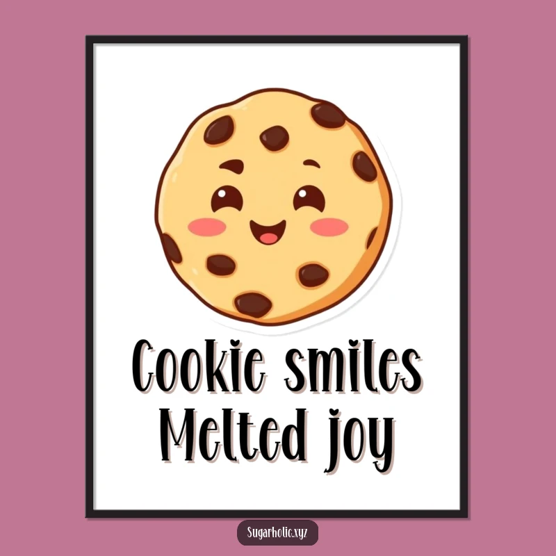 Free Printable Cookie Art - Funny Downloadable Gift for Sweet & Happy Decor