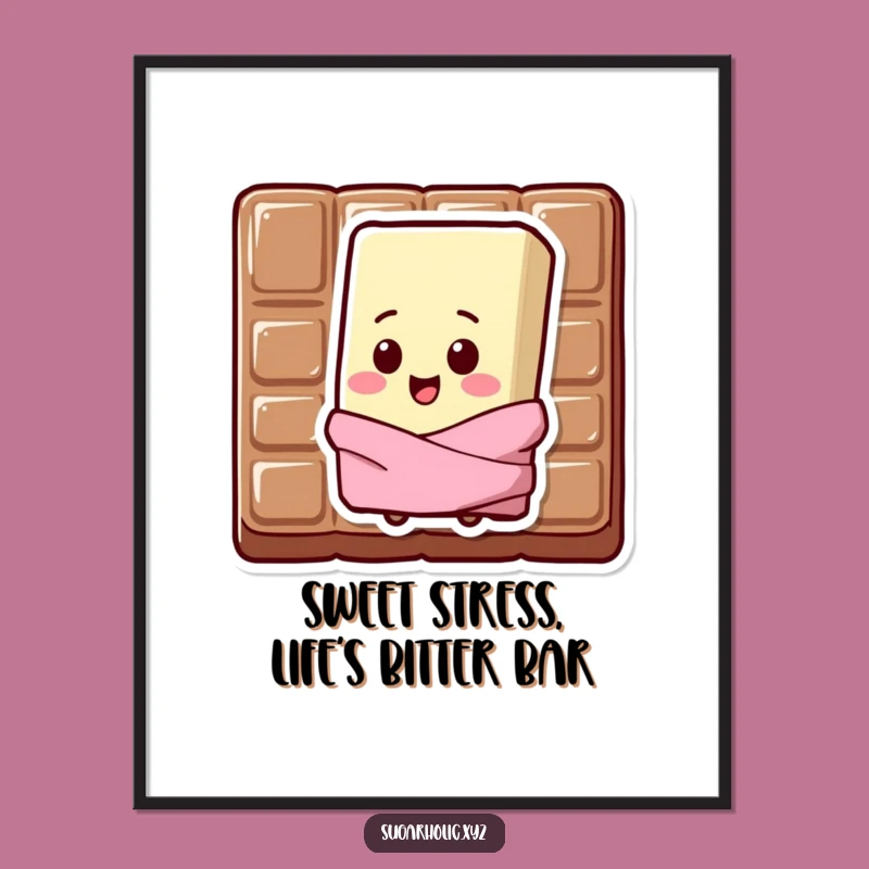 Free Printable Chocolate Bar Wall Art - Funny Downloadable Decor for Sweet Humor