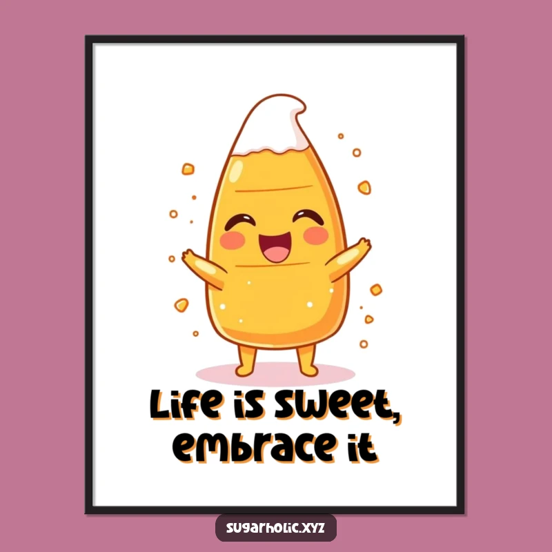 Free Printable Funny Candy Corn Wall Art - Humorous Downloadable Decor for a Laugh