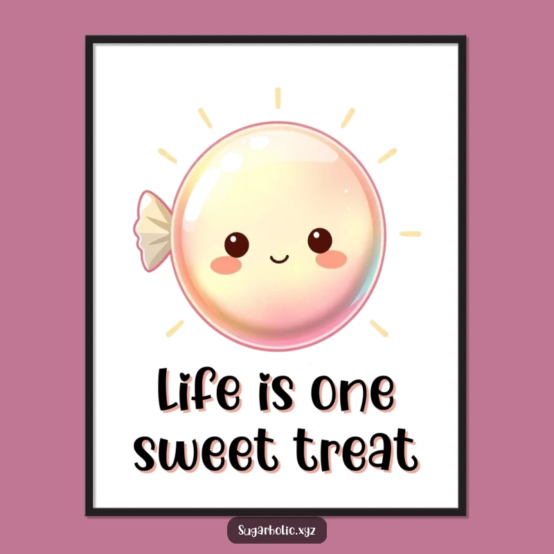 Funny Free Printable Wall Art: Shimmering Hard Candy for a Bright Room