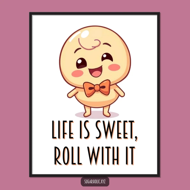 Free Printable Wall Art: Giggling Candy Rolls, Hilarious Downloadable Decor!