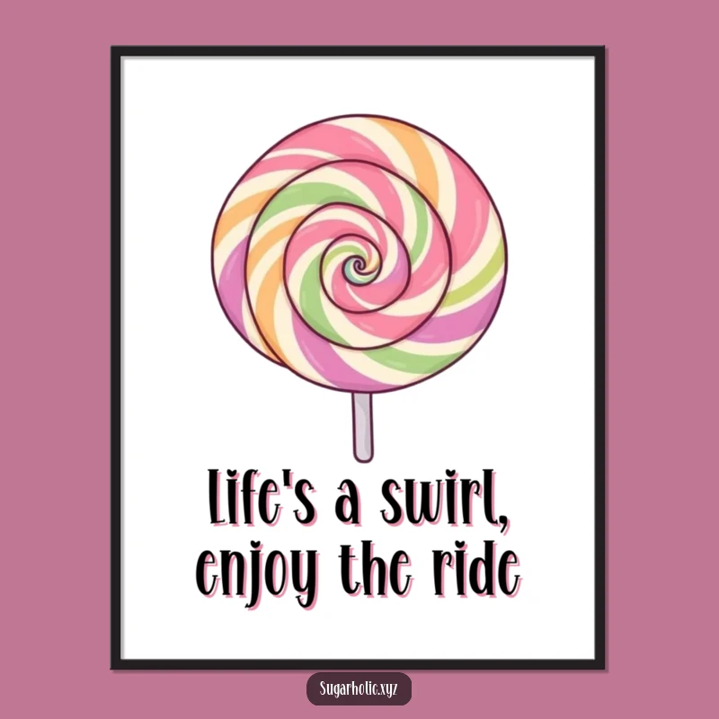 Free Printable Wall Art: Exciting Lollipop Spin Downloadable Decor