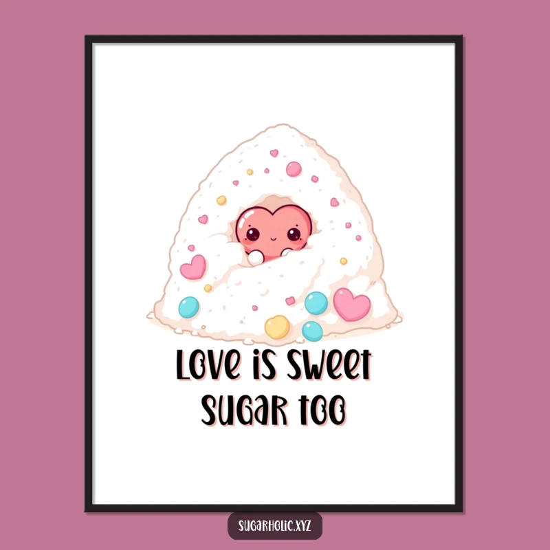 Funny Free Printable Wall Art: Shy Heart Hiding - Humorous Sweet Downloadable Decor