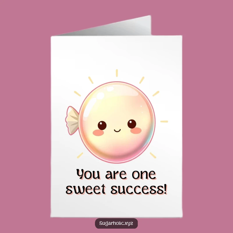 Free Printable Congrats Card: Dazzling Hard Candy for a Sweet Victory