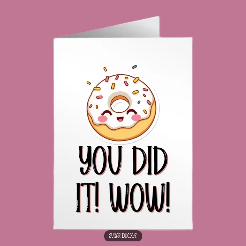 Free Printable Congrats Card: Donut's Sprinkle Shower Surprise - Funny Downloadable Gift