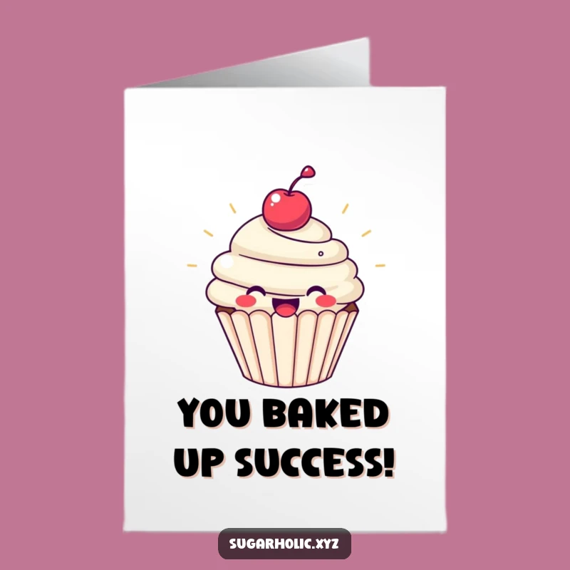 Free Printable Congrats Card: Happy Cupcake, Delightful Downloadable Gift