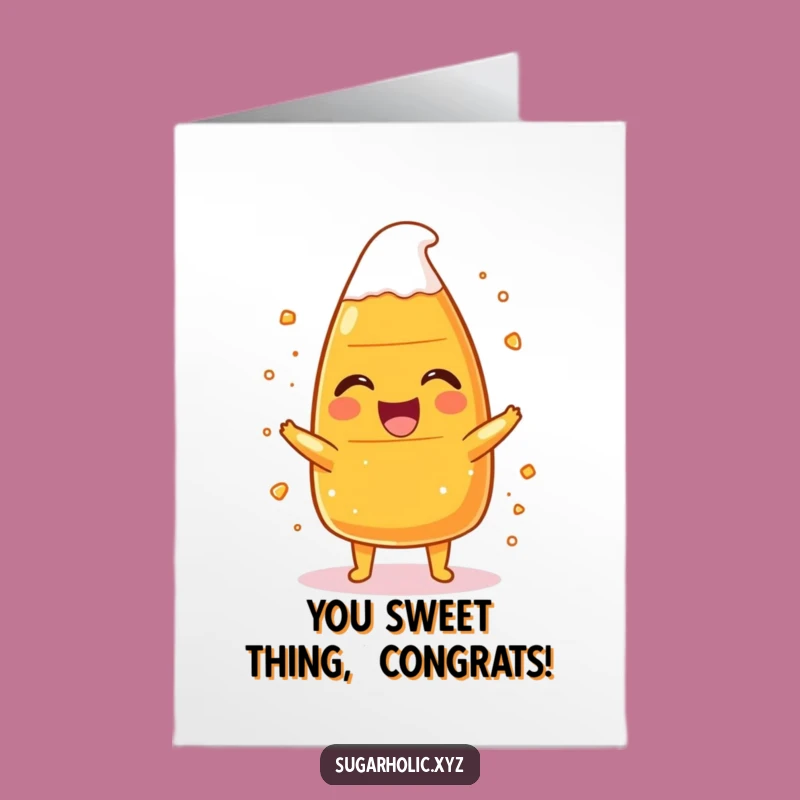 Free Printable Funny Candy Corn Congrats Card - Hilarious Downloadable Gift for Success