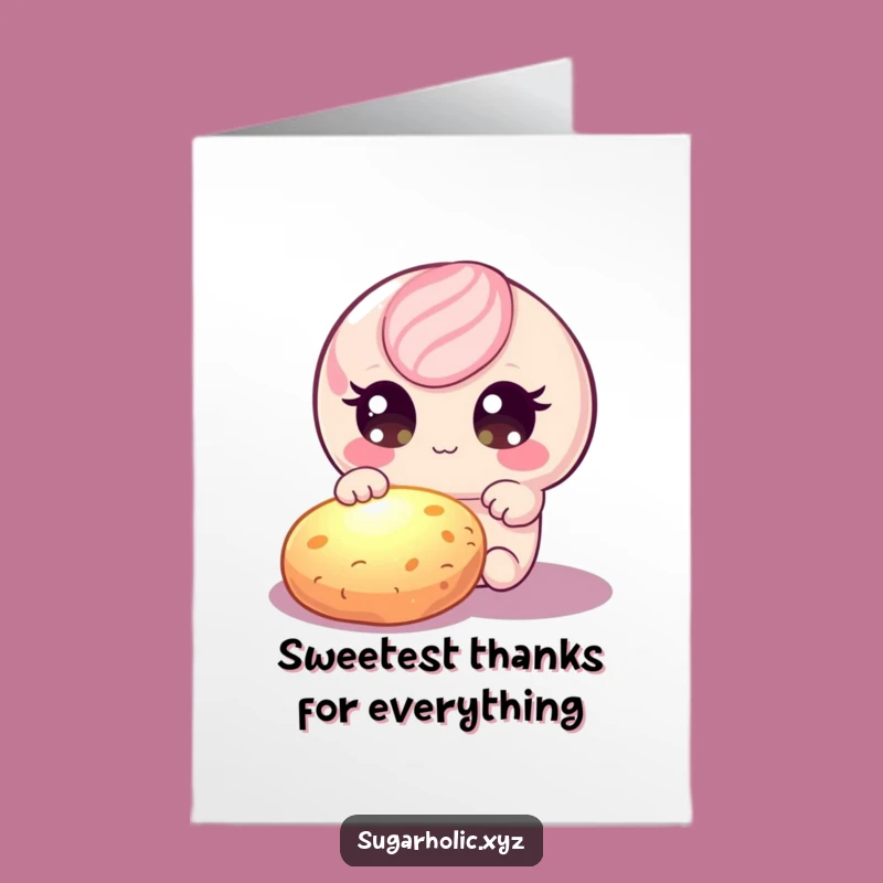 Free Printable Thank You Card: Candy's Cookie Gratitude - Funny Downloadable Gift!