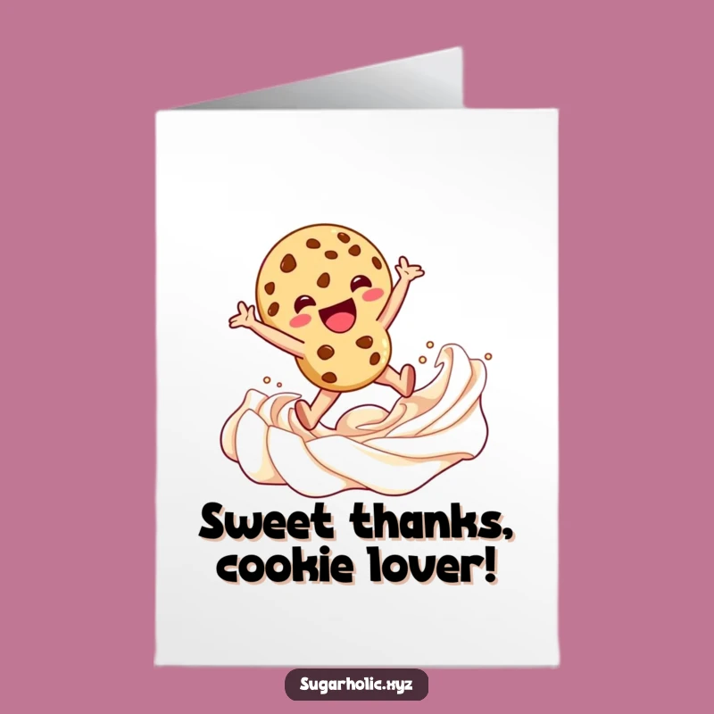 Free Printable Thank You Card: Cookie Character's Sweet Gesture of Thanks!