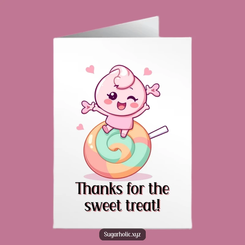 Free Printable Thank You Card: Candy Character Bounces Thanks!