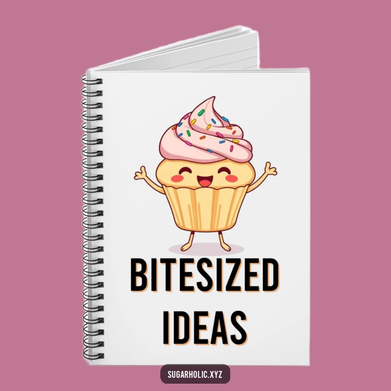 Funny Cupcake Notebook: Joyful Bite Journal, Hilarious Sprinkled Gift for Notes