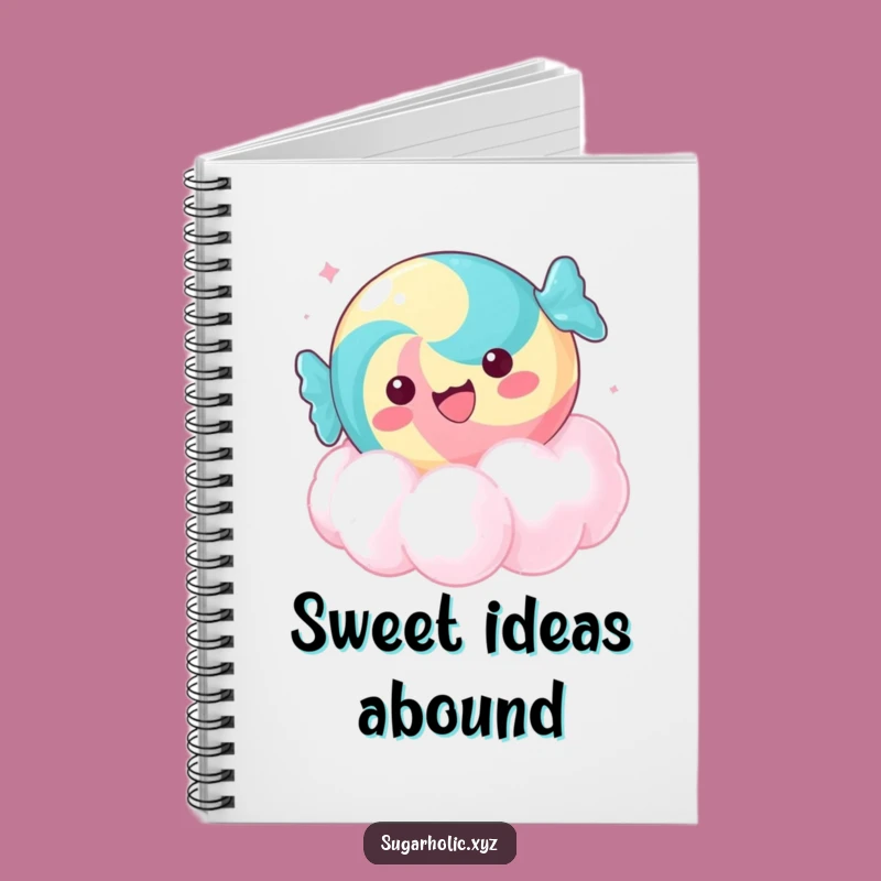Funny Candy Cloud Notebook - Jot Down Sweet Ideas with Hilarious Inspiration!