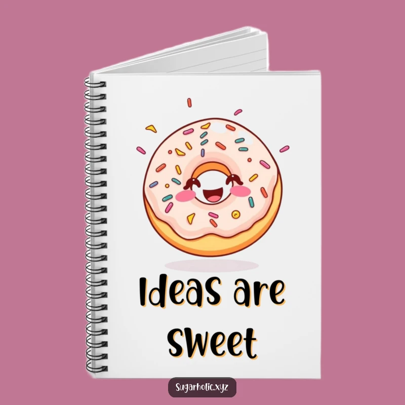 Funny Doughnut Sprinkles Notebook - Journal Your Sweet Ideas!