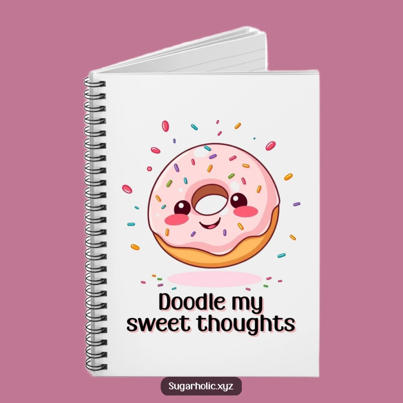 Funny Giddy Doughnut Notebook - Jot Down Sweet Ideas with Sprinkle-Filled Humor!
