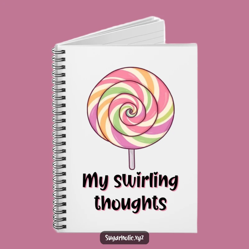 Funny Spinning Lollipop Notebook - Journal Exciting Ideas!