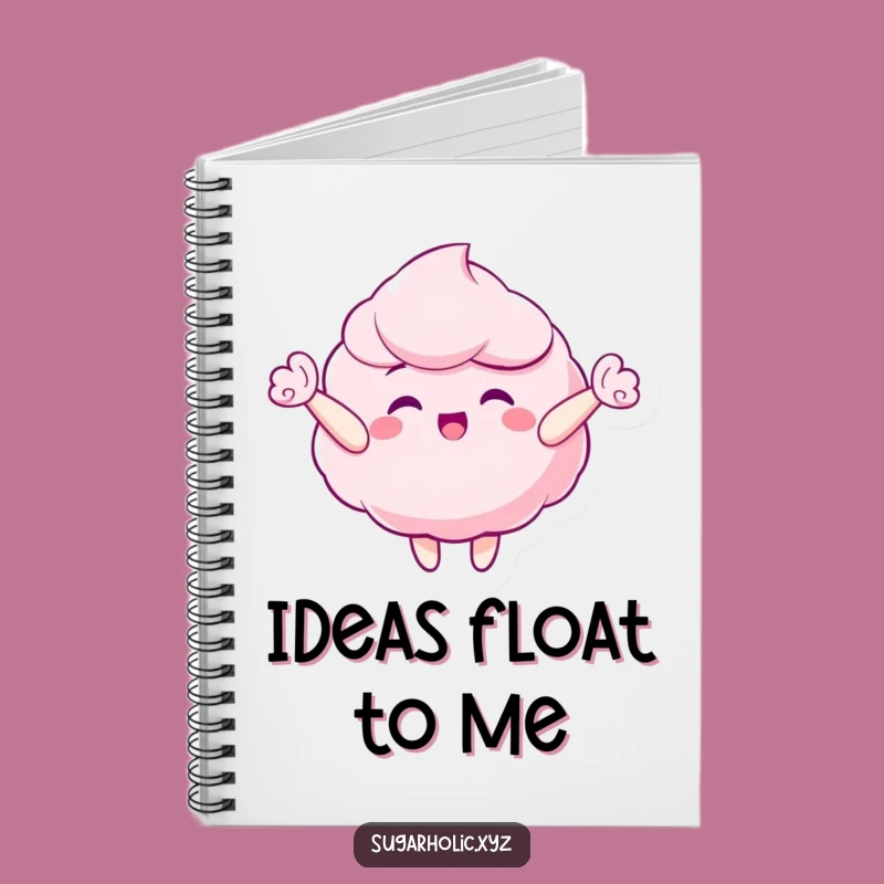 Funny Candy Floss Notebook - Capture Your Sweetest Thoughts