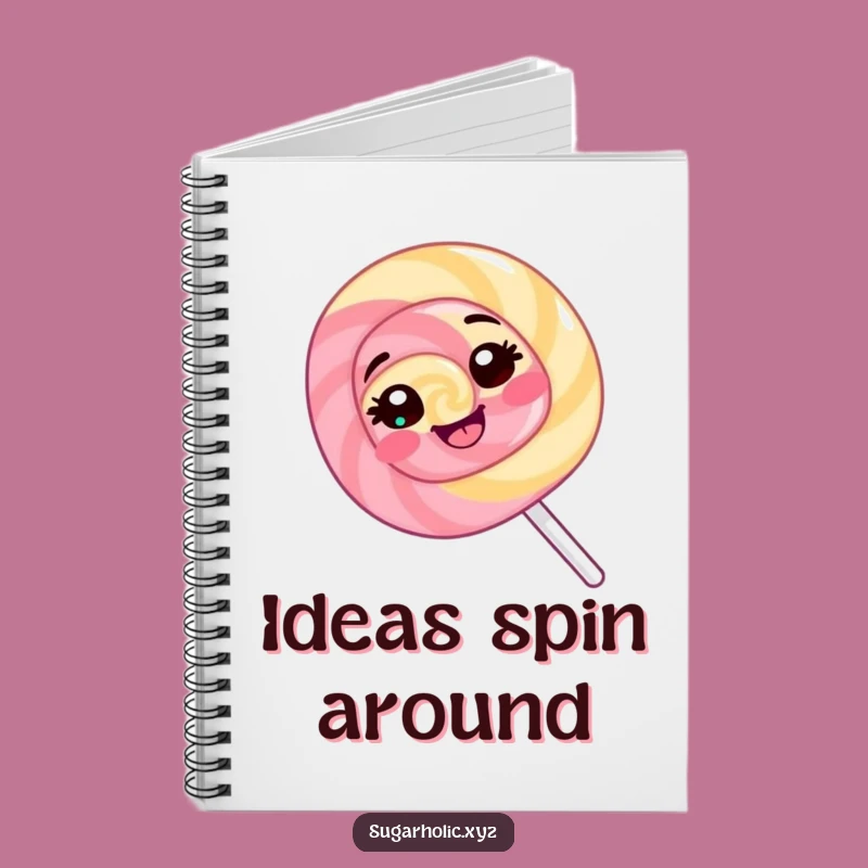 Funny Lollipop Notebook: Giggling Spin Journal, Hilarious Candy Gift for Notes