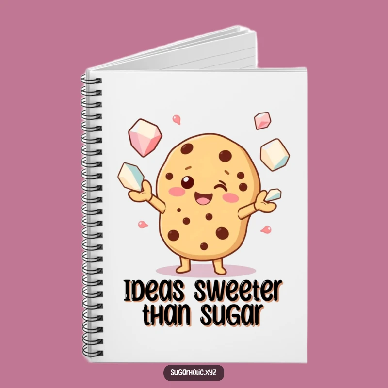 Funny Cookie Juggling Sugar Crystals Notebook - Hilarious Journal for Sweet Ideas