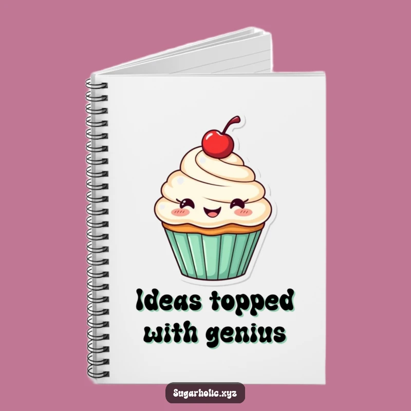 Funny Cupcake Notebook: Capture Sweet Ideas with a Cheerful Pal