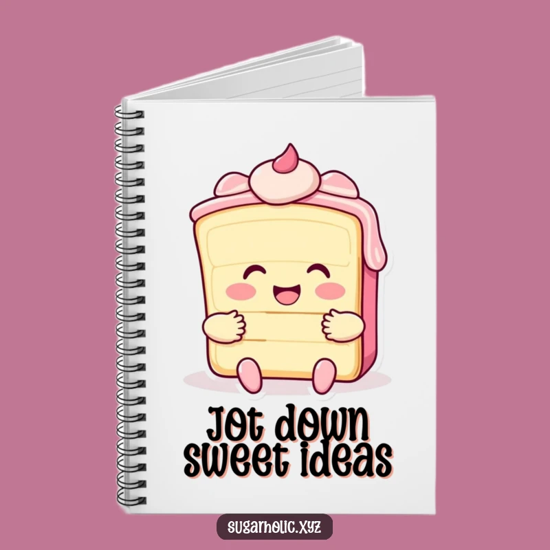 Funny Cake Hug Notebook - Jot Down Sweet Ideas