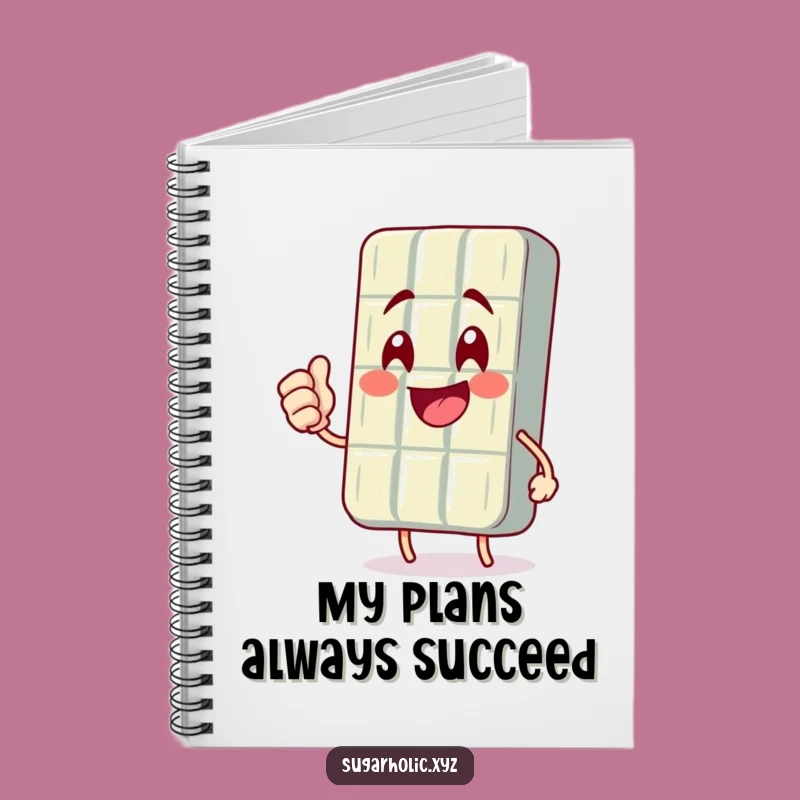 Funny Chocolate Bar Fist Pump Notebook: Plan Your Victories with Sweet Ideas