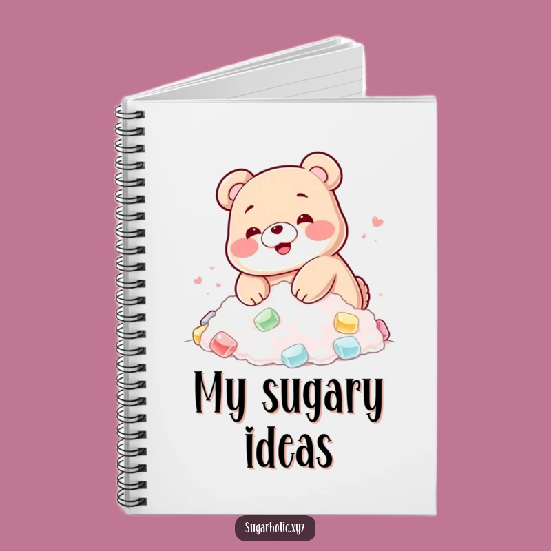 Funny Gummy Bear Sugar Ideas Notebook - Jot Down Sweet Thoughts!