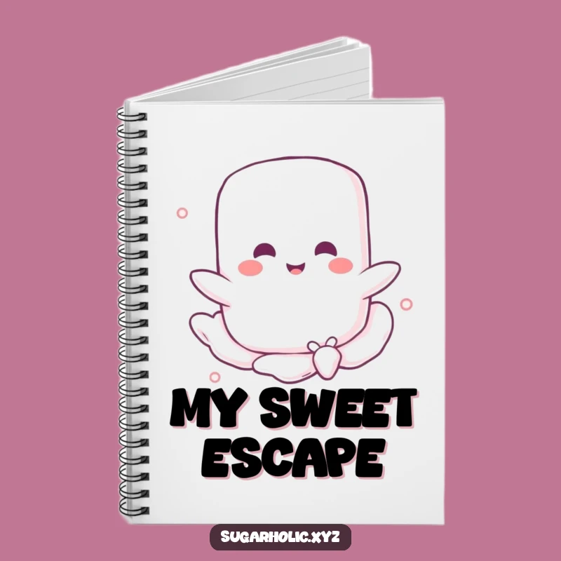 Funny Marshmallow Float Notebook: Sweet Character Journal, Perfect Funny Gift for Writers