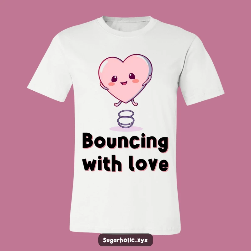 Funny Bouncing Candy Heart T-Shirt: Wear Your Playful Spirit!
