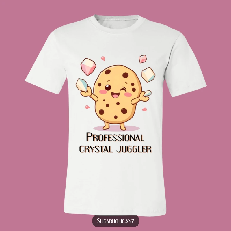 Funny Cookie Juggling Sugar Crystals T-Shirt - Hilarious Baked Goods Apparel