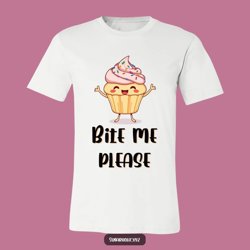 Funny Cupcake Shirt: Joyful Bite Tee, Hilarious Sprinkled Apparel Gift