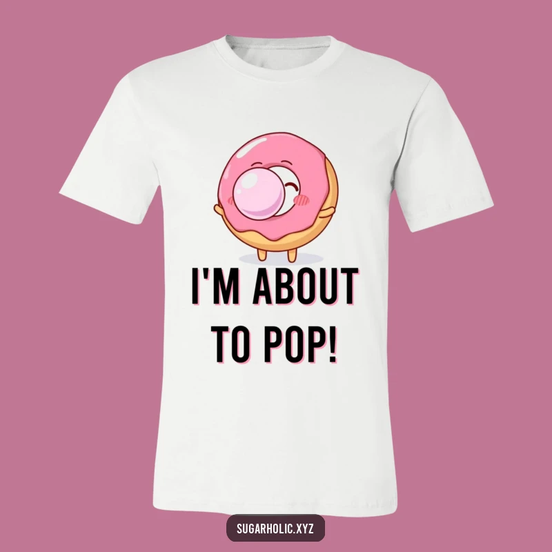 Funny Donut T-Shirt: Wear Your Joy with This Hilarious Bubble Gum Blowing Design