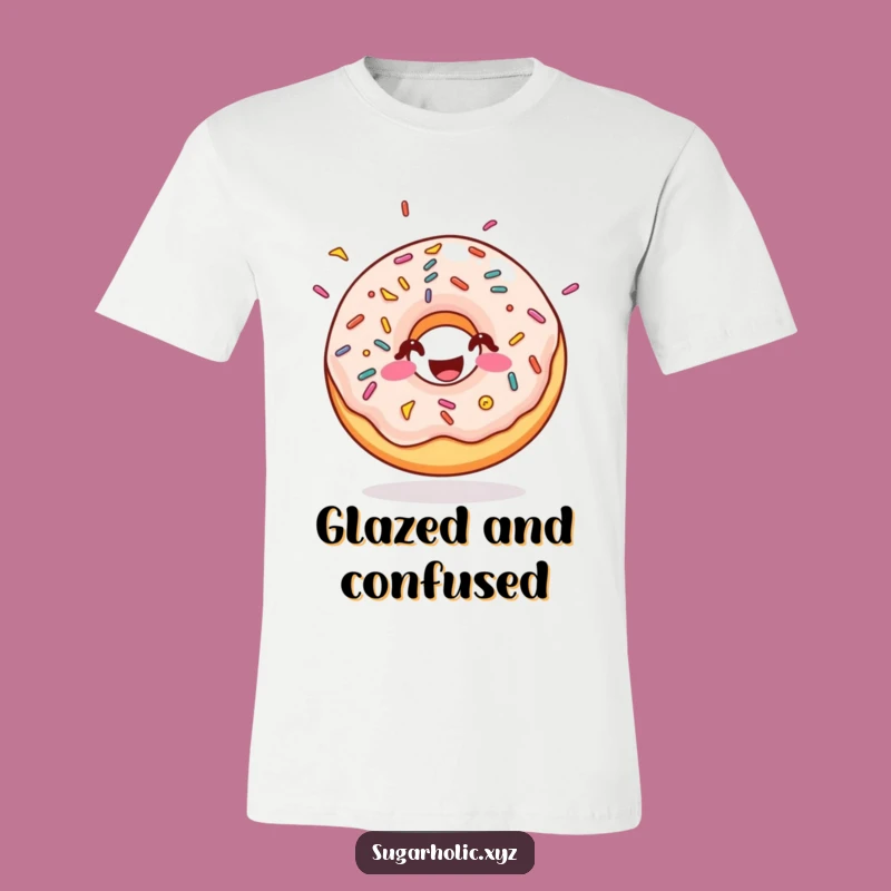 Funny Doughnut Sprinkles T-Shirt - Bouncing Joyful Tee, Funny Gift!