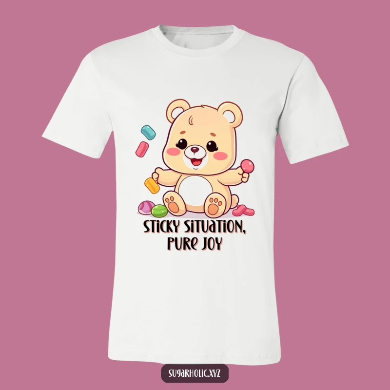 Funny Gummy Bear Candy Juggling T-Shirt - Your New Favorite Silly Outfit!