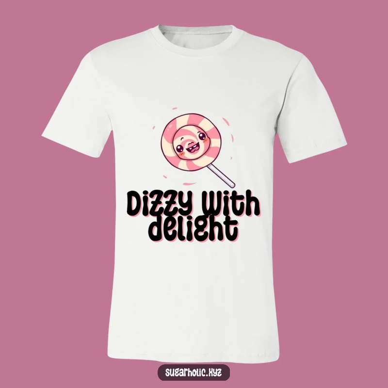 Funny Lollipop Spin T-Shirt - Playful & Hilarious Candy Apparel