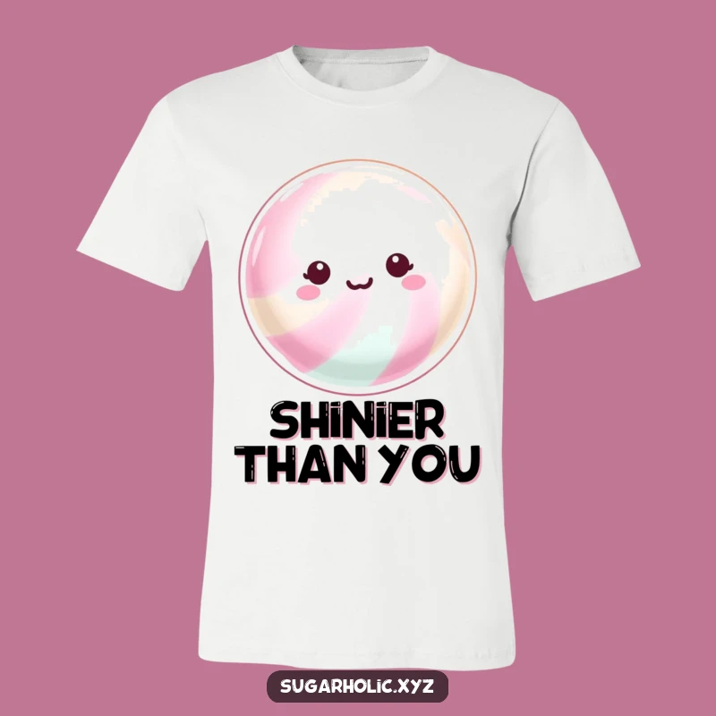 Funny Shimmering Candy Tee: Wear Your Sparkle!