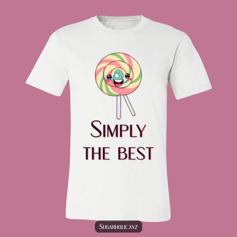 Funny Swirling Lollipop Tee: Wear Your Sweet Personality!