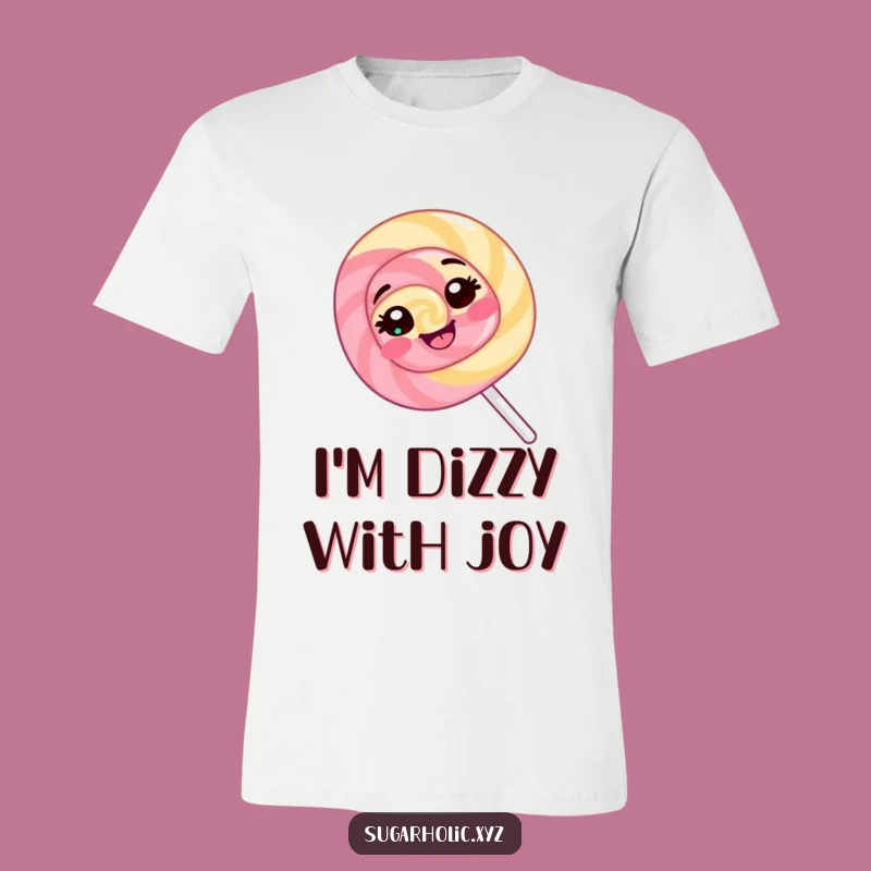 Funny Lollipop Shirt: Giggling Spin Tee, Hilarious Candy Apparel Gift