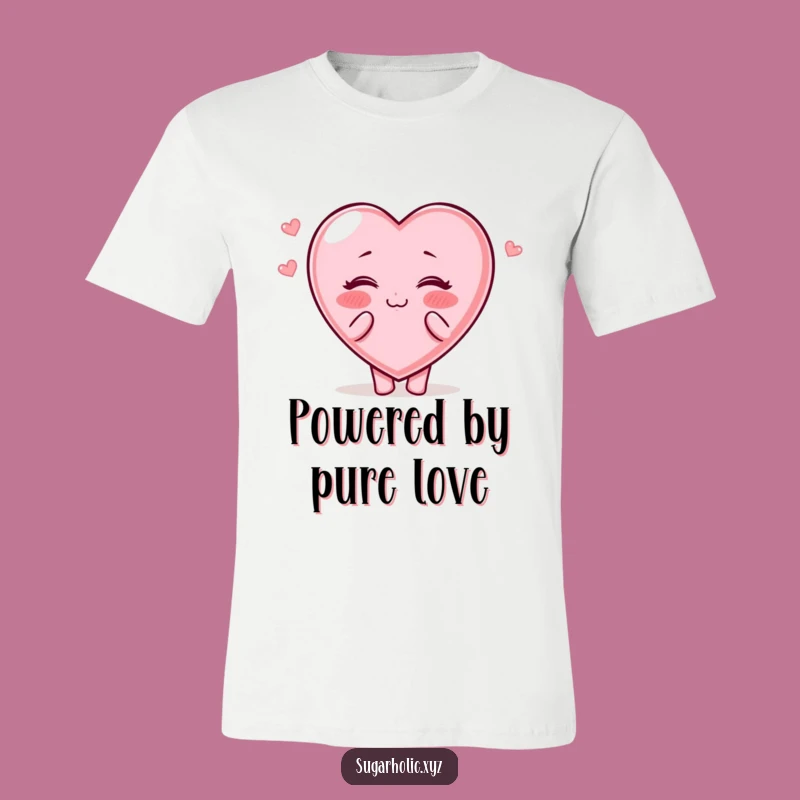 Funny Candy Heart Tee: Wear Your Kisses with Sweet Style