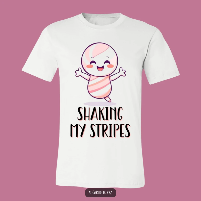 Funny Candy Cane Shimmy T-Shirt - Dance into Fun with this Hilarious Tee!
