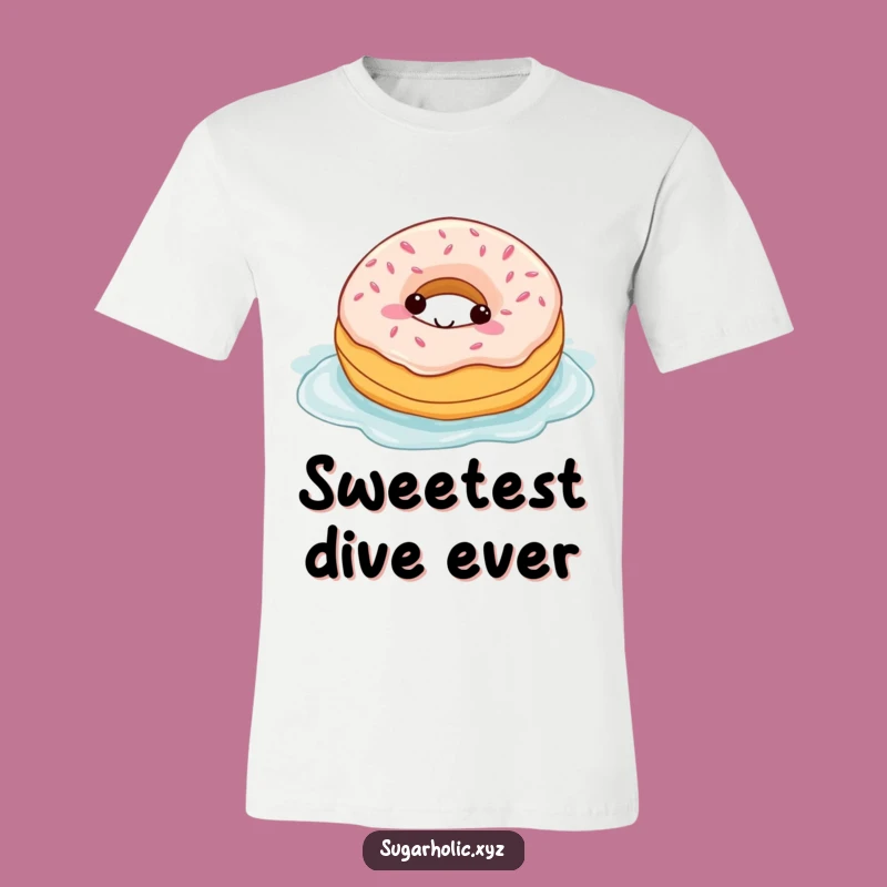 Funny Donut Frosting Pool Party T-Shirt - Perfect Humorous Apparel Gift