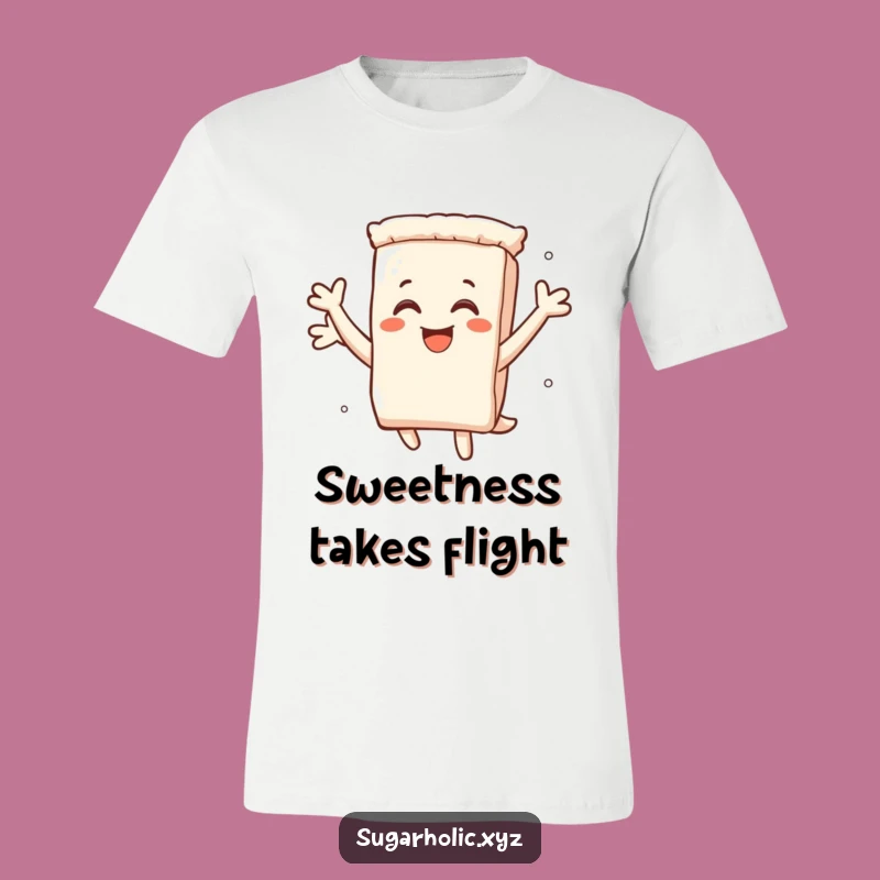 Funny Sugar Packet Leap T-Shirt - Pure Delightful Energy Tee
