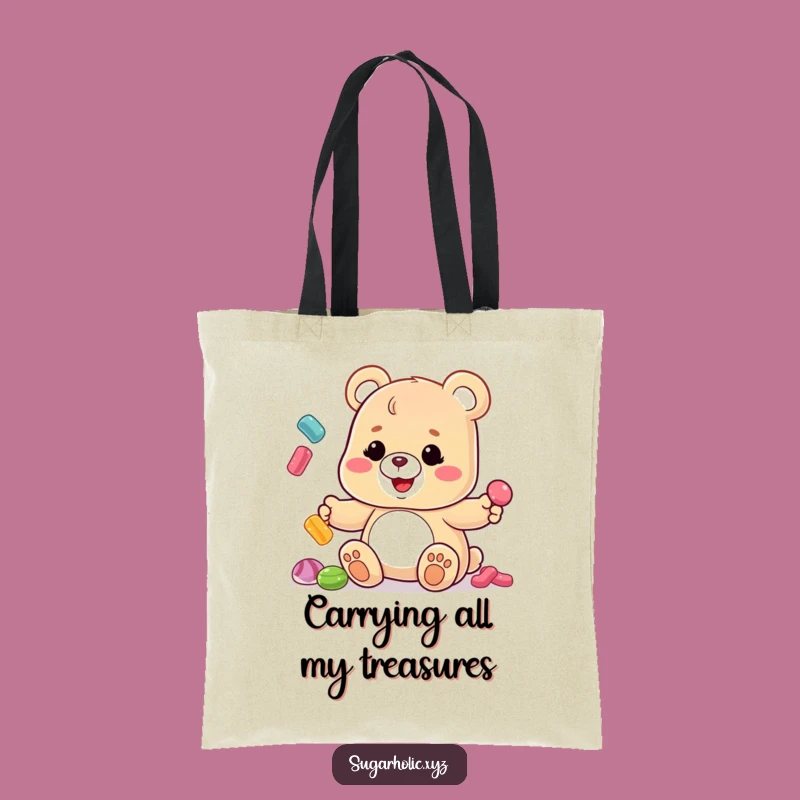 Funny Gummy Bear Candy Juggling Tote Bag - Carry Your Fun Everywhere!