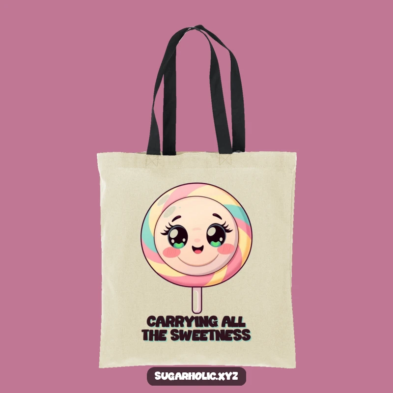 Funny Lollipop Tote Bag: Carry Your Sweetness with Sugary Energy