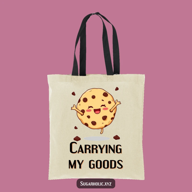 Funny Cartwheeling Cookie Tote Bag - Carry Your Fun, Perfect Funny Gift