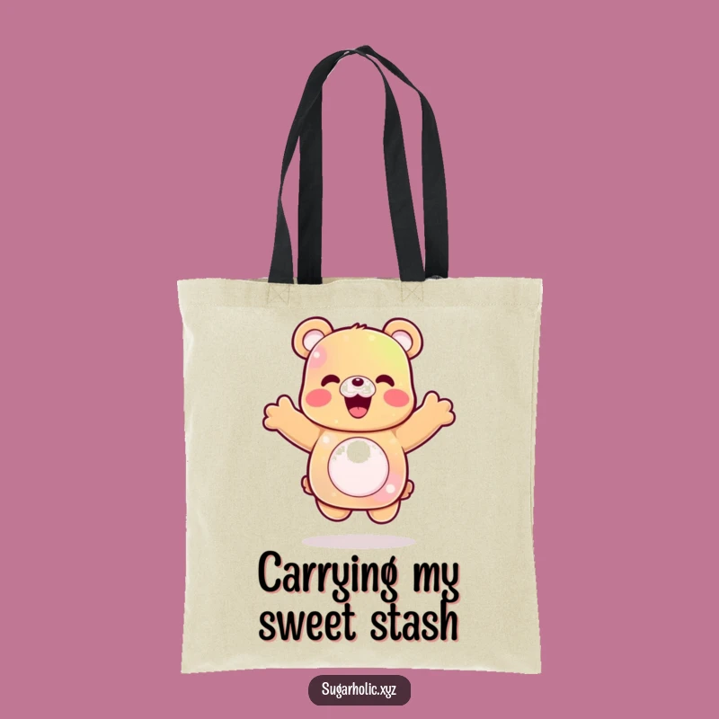 Funny Gummy Bear Jump Tote Bag: Carry Your Joy, Perfect Everyday Gift