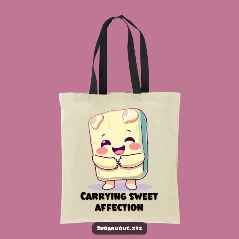 Funny Candy Bar Hug Tote Bag - Carry Sweetness Everywhere Hilariously