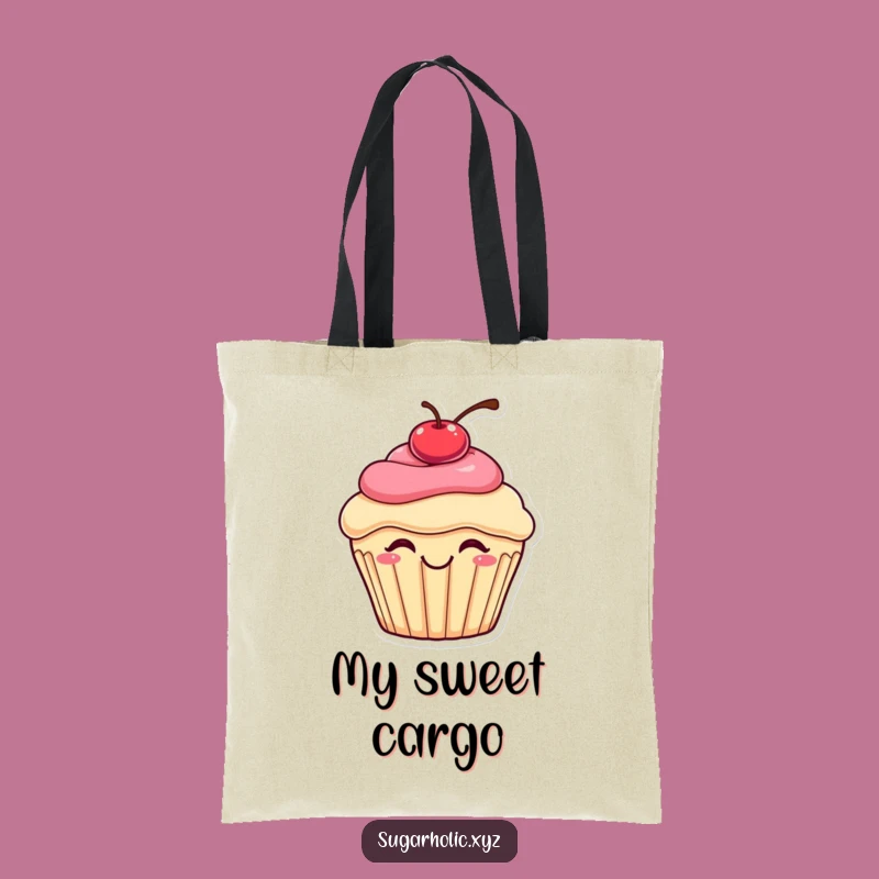 Funny Bouncing Cupcake Tote Bag: Carry Your Essentials with Sweet Style, Perfect Funny Gift